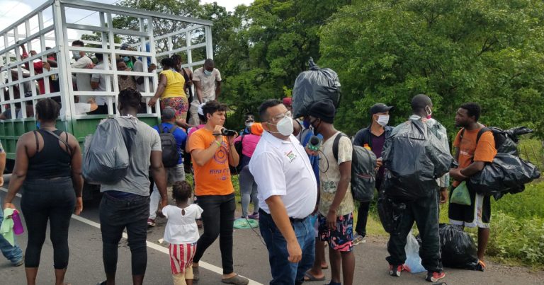 caravana migrante de haitianos