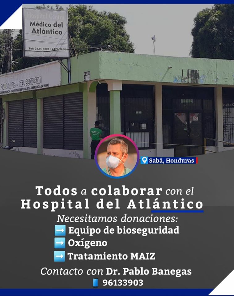 Crean campaña para donaciones al hospital del Atlántico