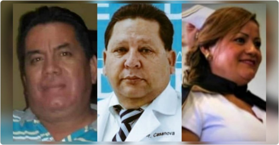 dos médicos y una enfermera