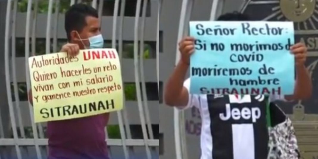 paro virtual en la unah