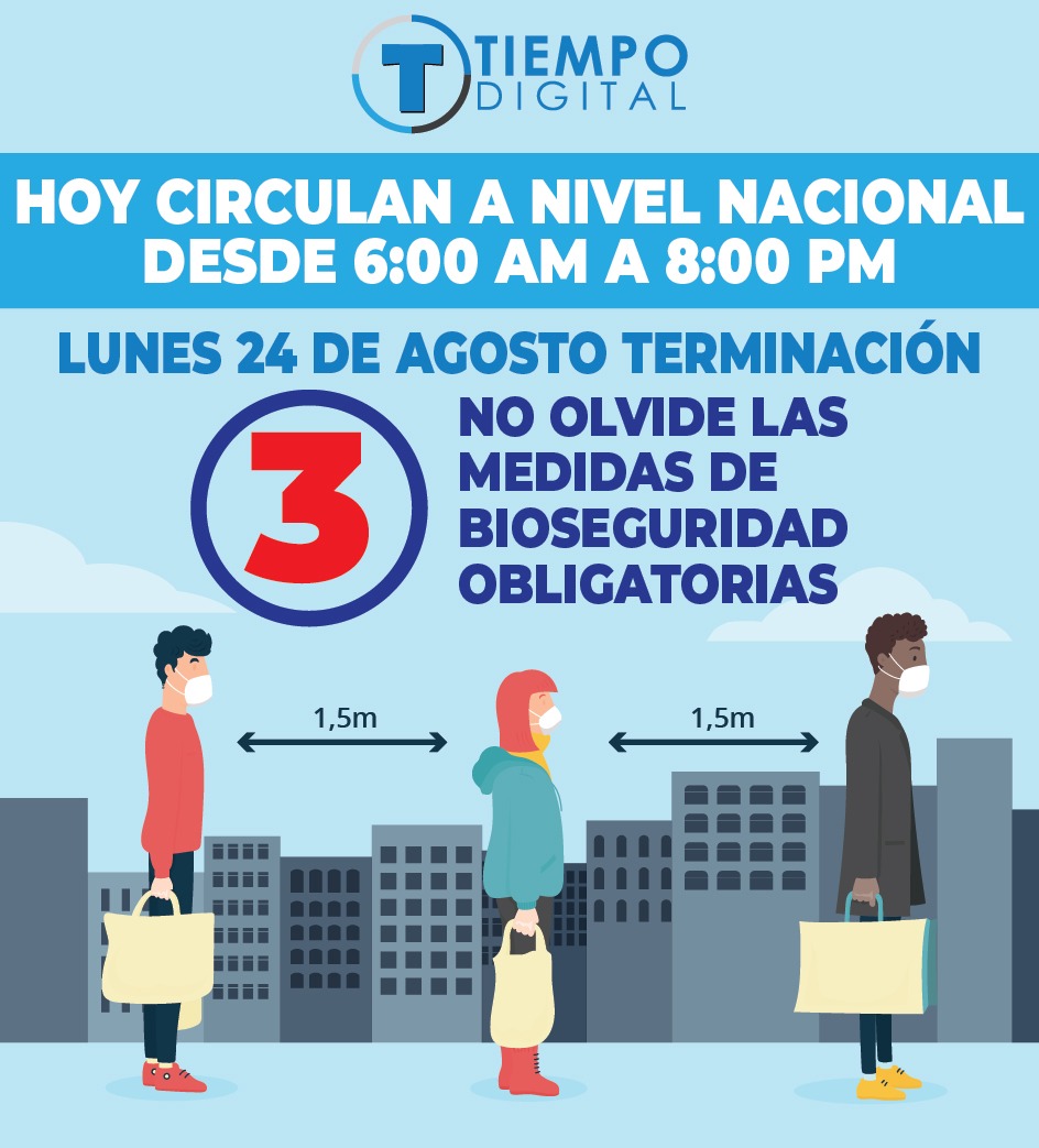 Dígito para Circulación 24 de agosto