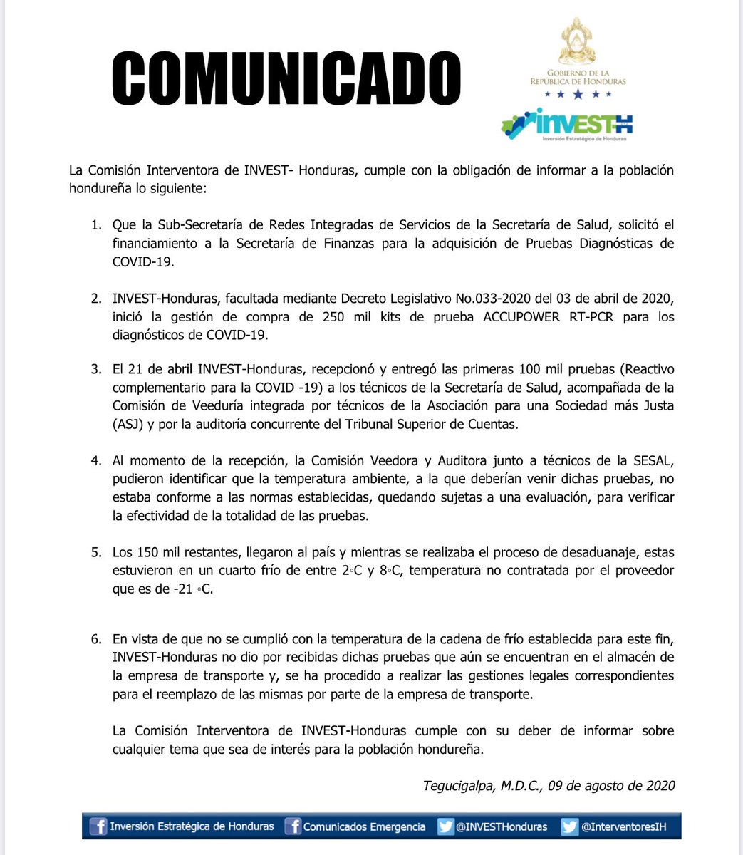 comunicado