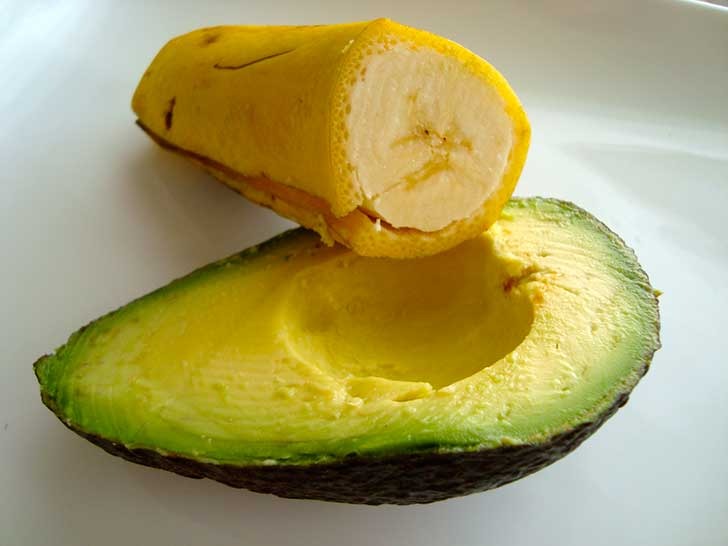 mascarilla de aguacate y plátano