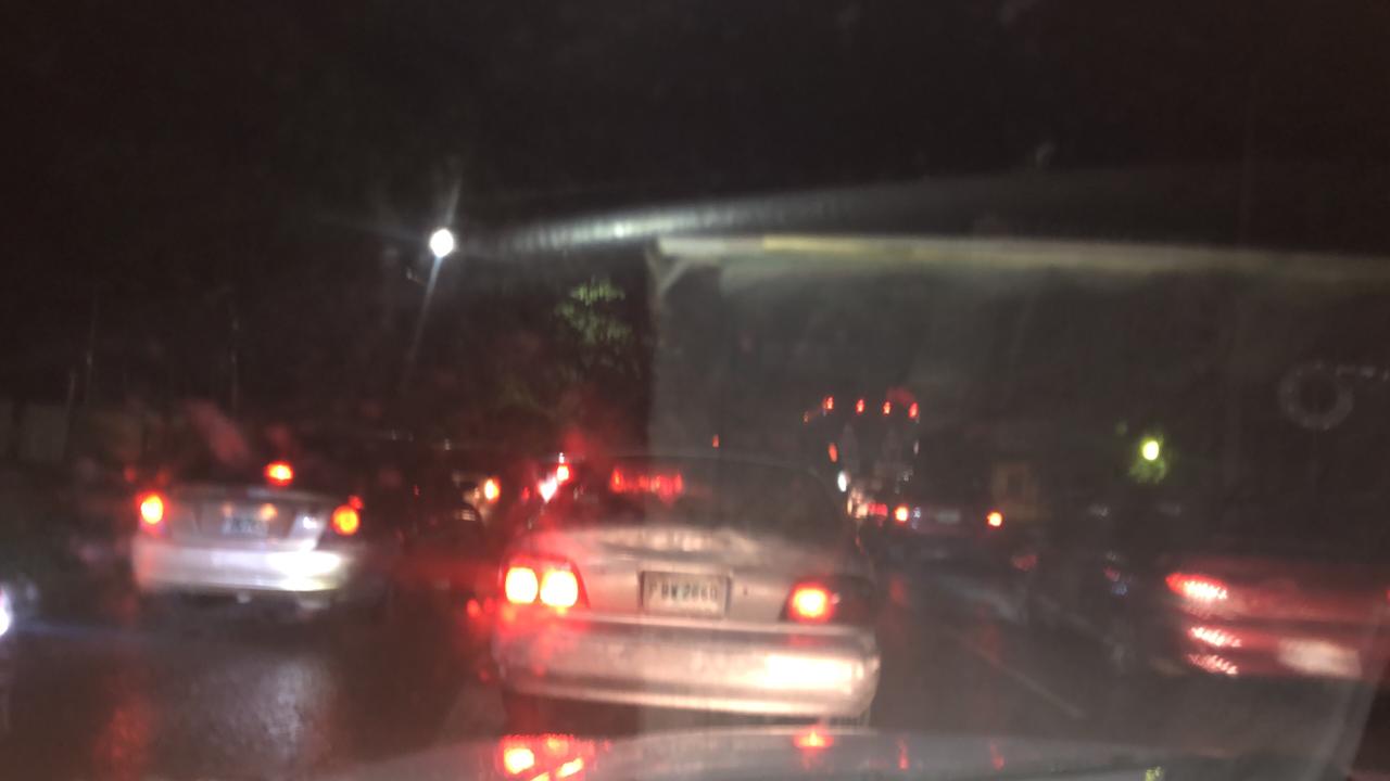 Tráfico vial en San Pedro Sula.