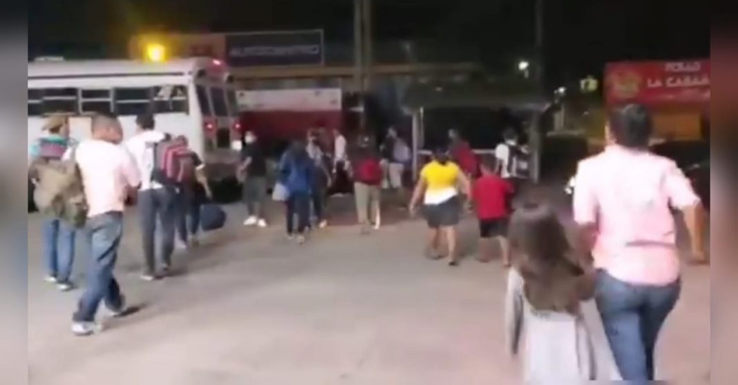 caravana de migrantes en choluteca