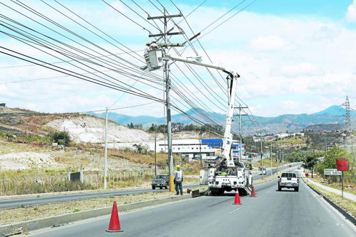 cortes de energía en Honduras