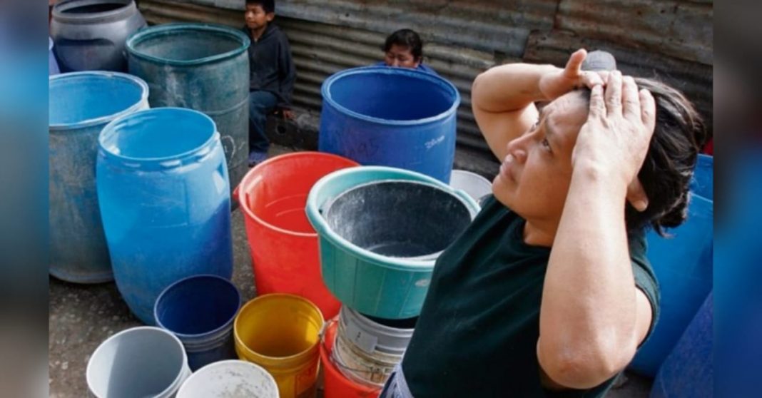 sin agua en la capital pese a lluvias