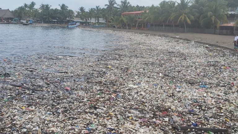 Contaminación mar Honduras