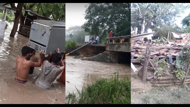 Fuertes lluvias en Olancho dejan derrumbe de casas, inundaciones y caos