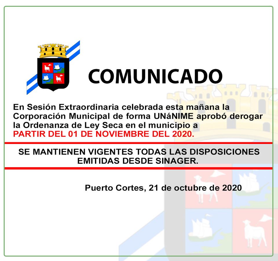 Puerto Cortés "Ley Seca"