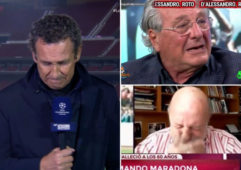 reacción de periodistas muerte maradona