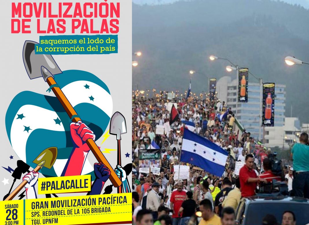 Movilización de las palas