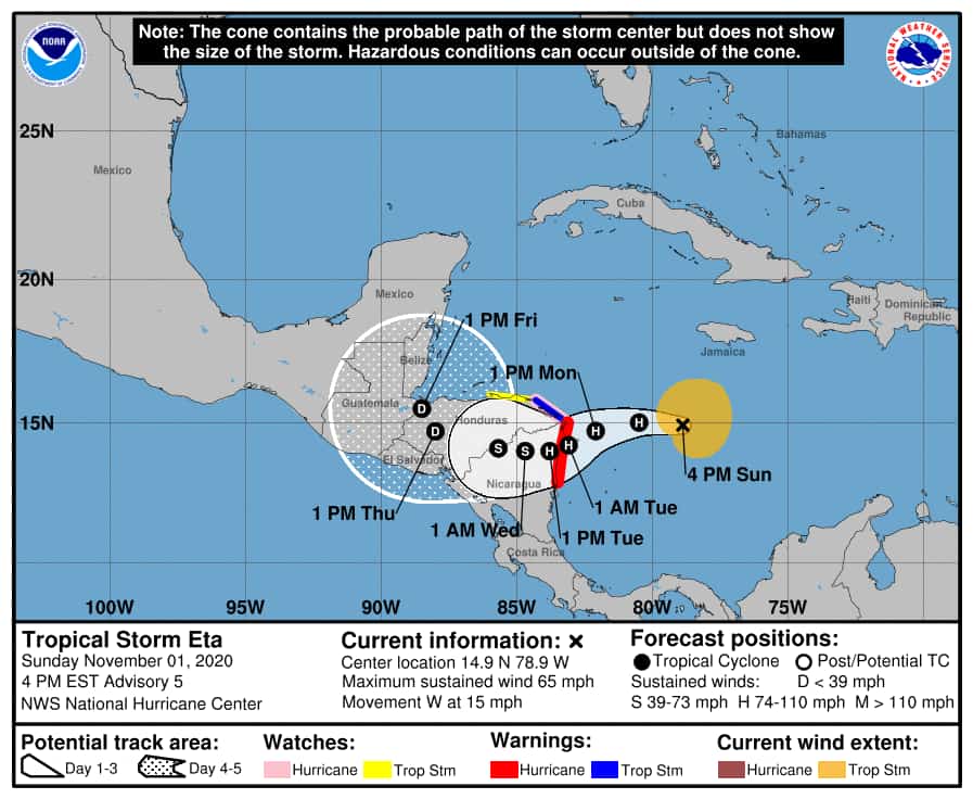 Tormenta tropical Eta