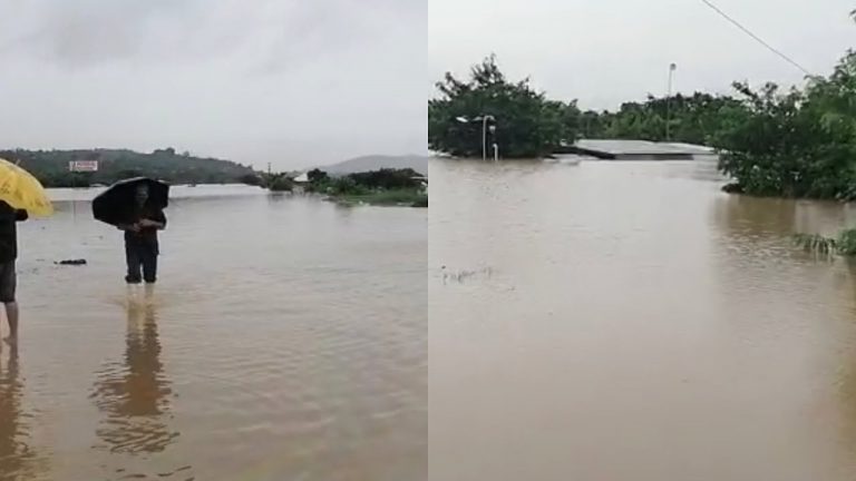 VÍDEO| Carretera CA-5 convertida en un río; de Pimienta solo quedan rótulos