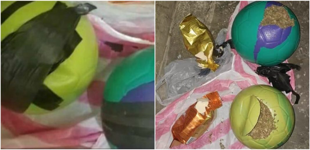balones con marihuana