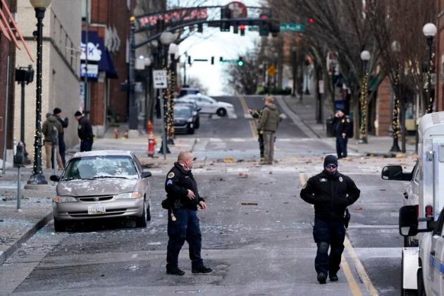 imágenes de la explosión en nashville