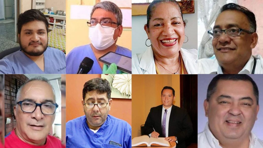 médicos muertos Covid Honduras