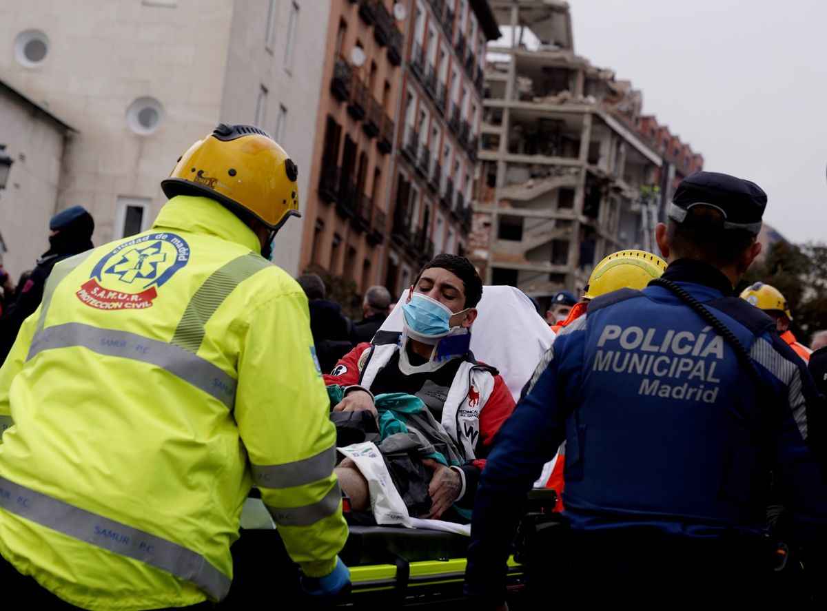 explosión en edificio Madrid