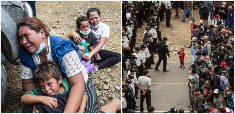 Fotos migrantes hondureños