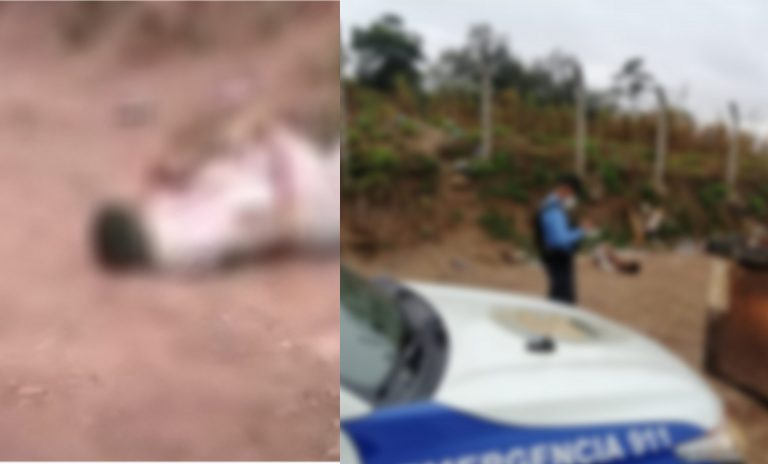 Cuerpo hombre encostalado El Tablón