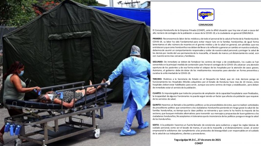 COHEP triajes hospitales Covid19
