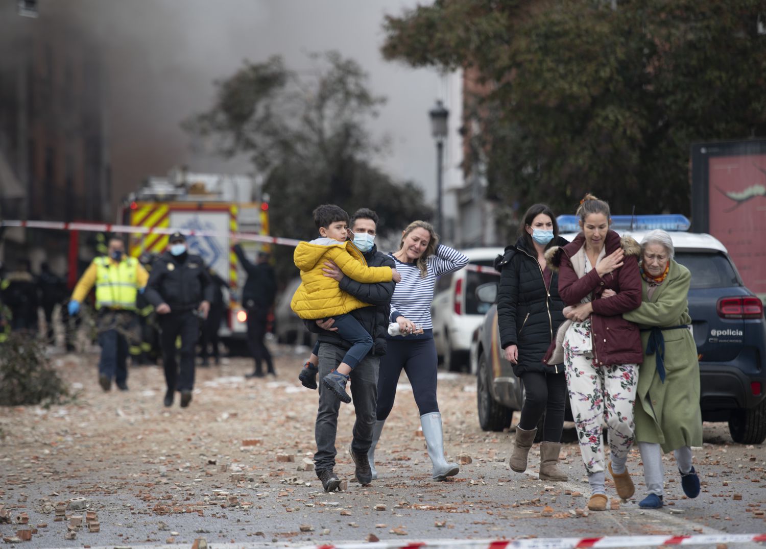 explosión en edificio Madrid