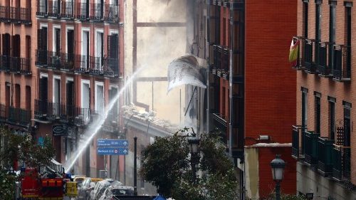 explosión en edificio Madrid