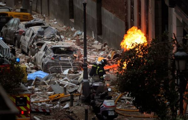 explosión en edificio Madrid