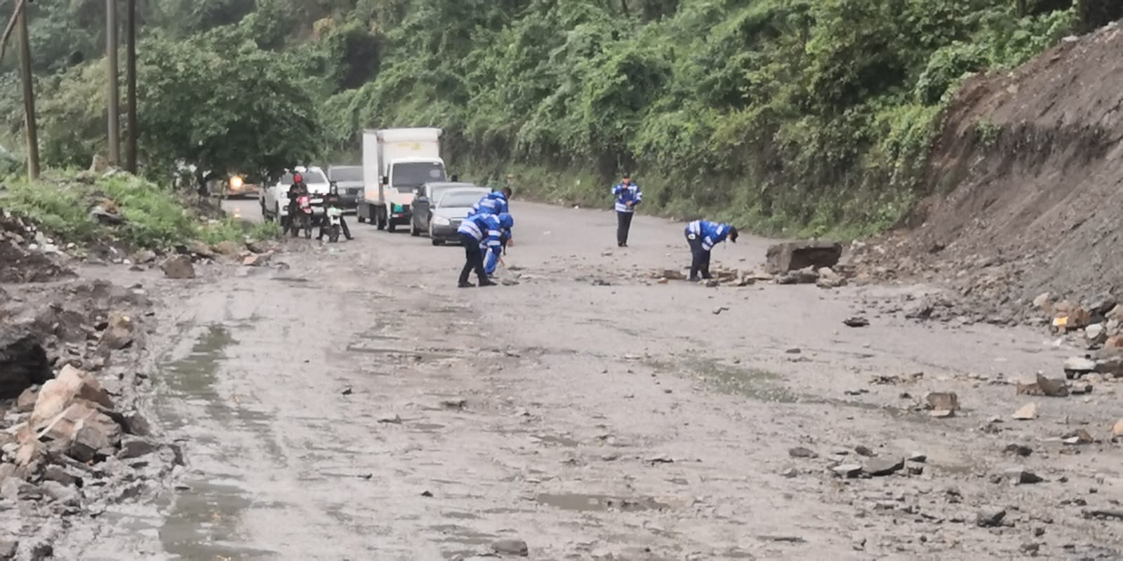 deslizamiento carretera hacia occidente