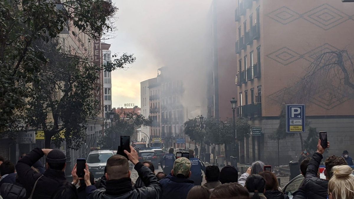 explosión en edificio Madrid