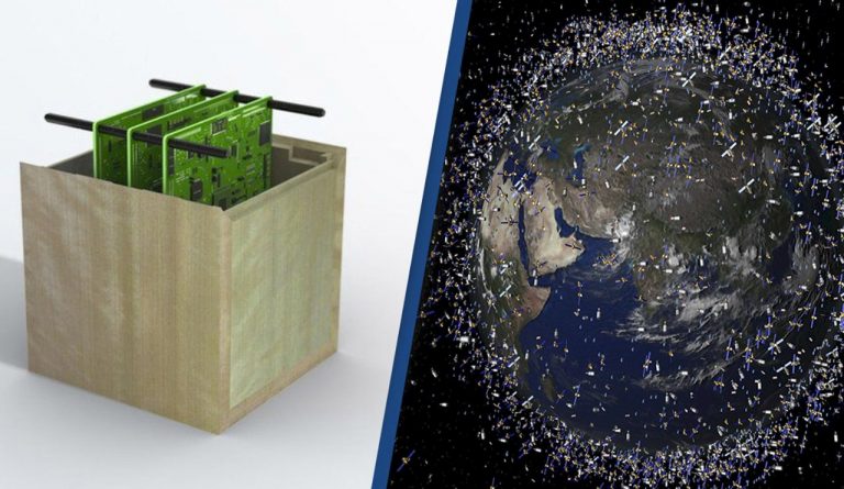 satélites de madera Japón