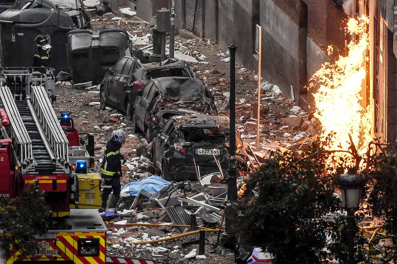 explosión en edificio Madrid