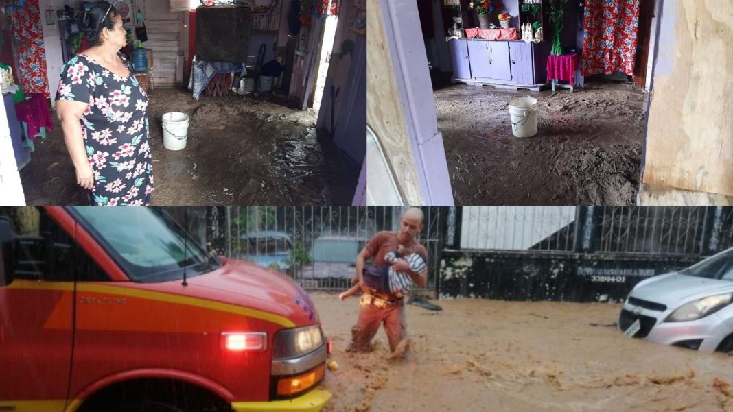 Lluvias en Roatán