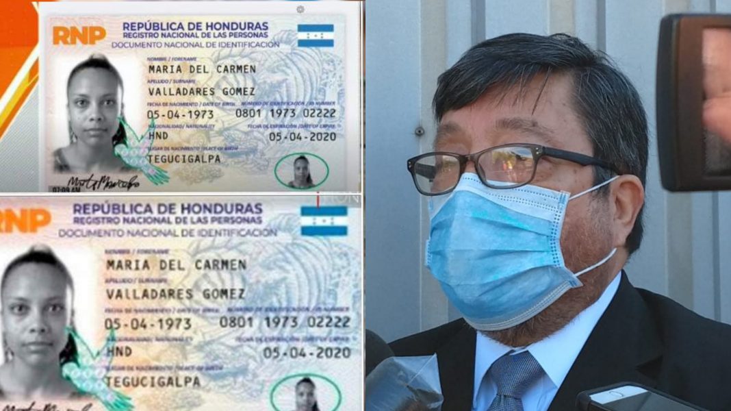 DNI tarjeta identidad Honduras