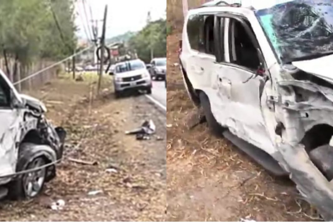 Accidente vehículo precandidato