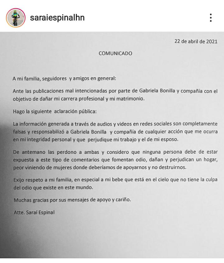 Saraí Espinal Gaby Bonilla