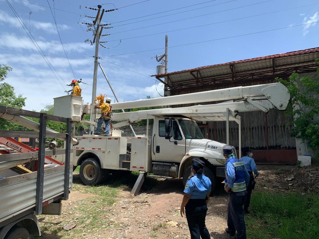 cortes de energía Honduras lunes