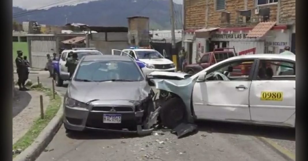 persecución Policía taxi Tegucigalpa