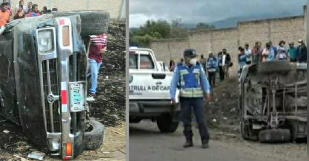 volcamiento en Morocelí El Paraíso