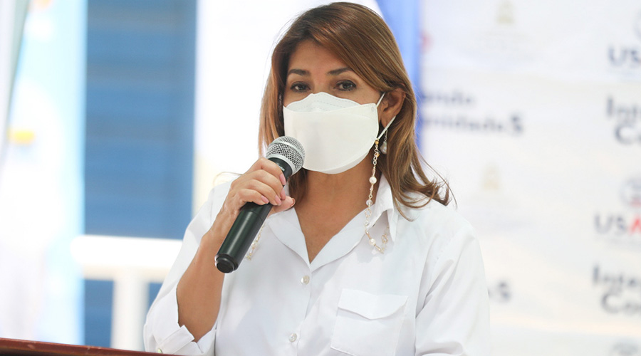 Ministra de Salud, Alba Consuelo Flores.