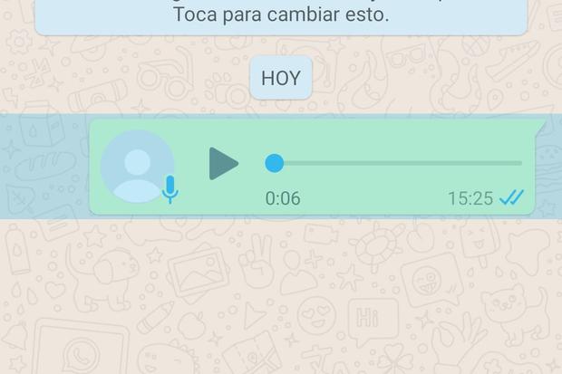 WhatsApp notas de voz