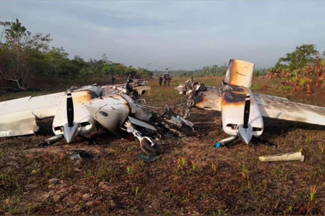 narco avioneta en la Mosquitia