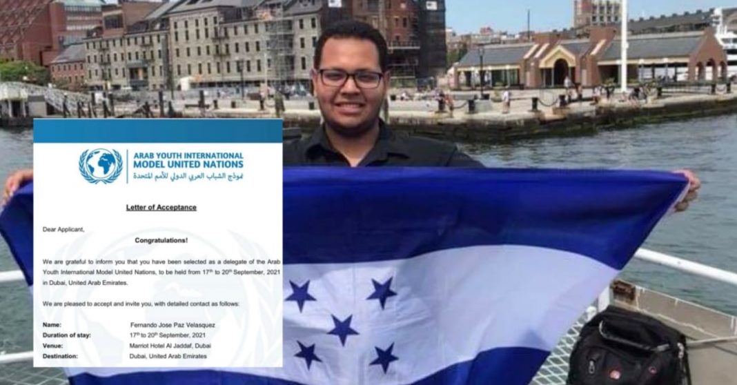 Joven representa Honduras Dubai