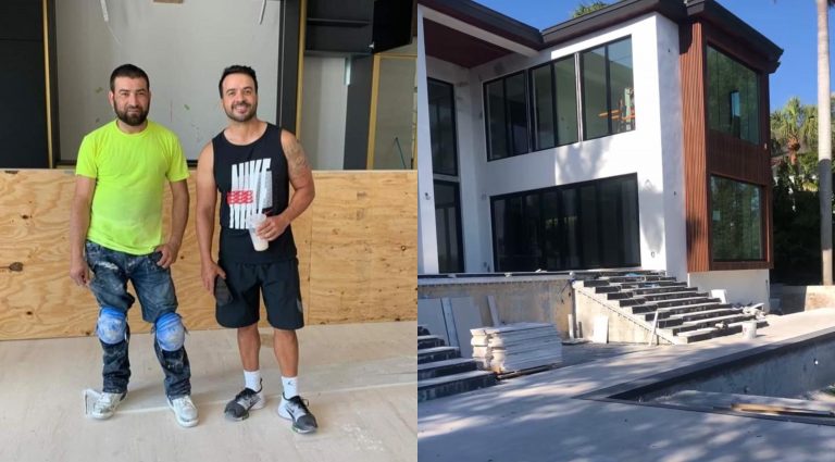 hondureño remodela casa de Luis Fonsi.