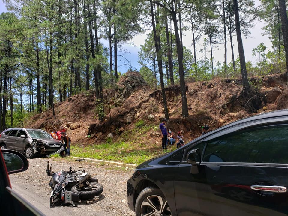 Motociclista herido TGU