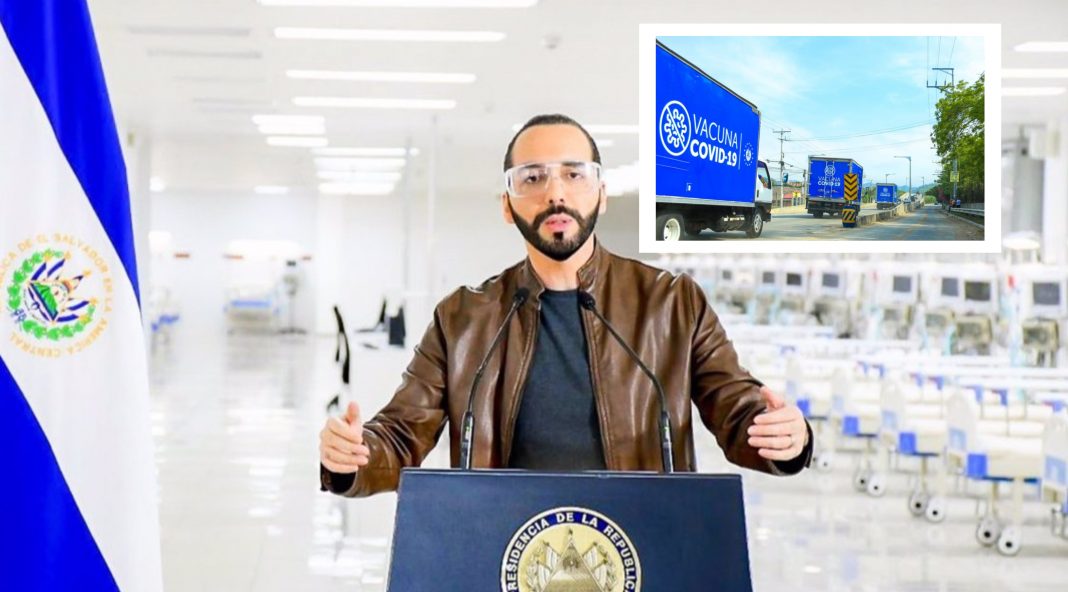 Bukele Publicidad vacunas a Honduras