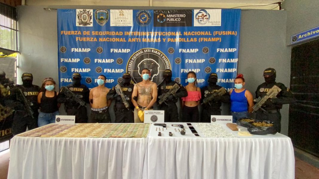 cabecilla Pandilla 18 y detenidos