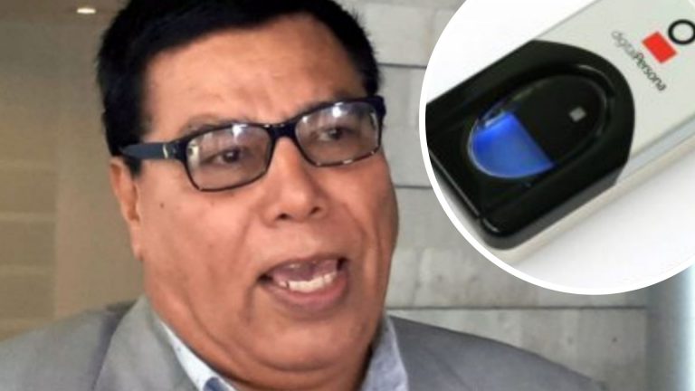 Lector de huella en elecciones Honduras
