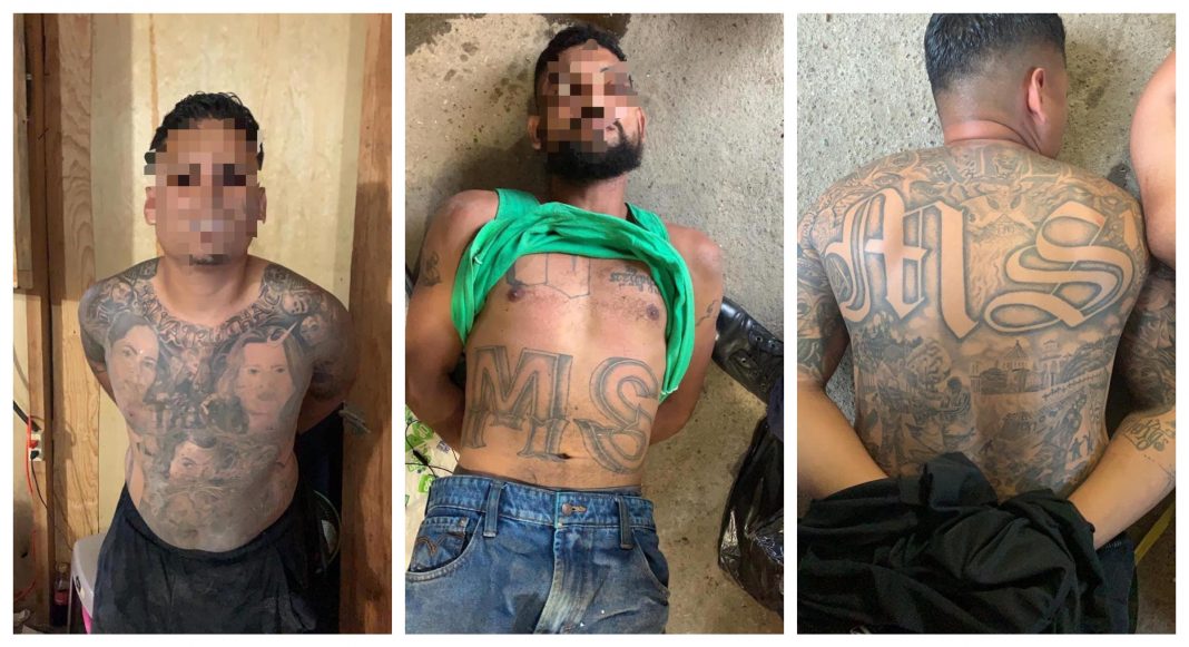 Capturan a supuestos miembros de la MS-13