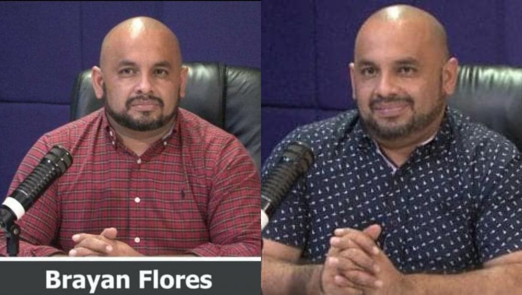 Periodista Brayan Flores COVID